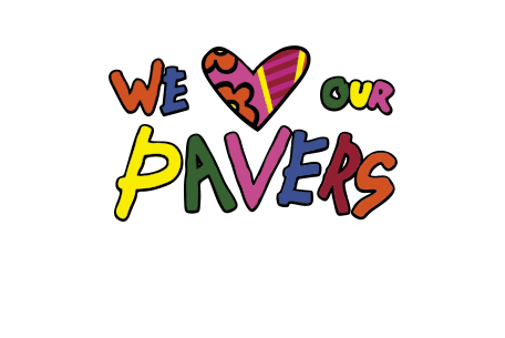 Strong Rock Pavers - "We Love Our Pavers" logo