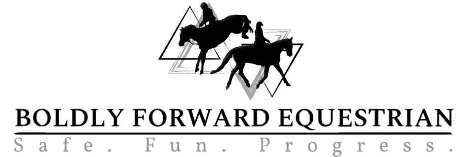 Boldly Forward Equestrian logo
